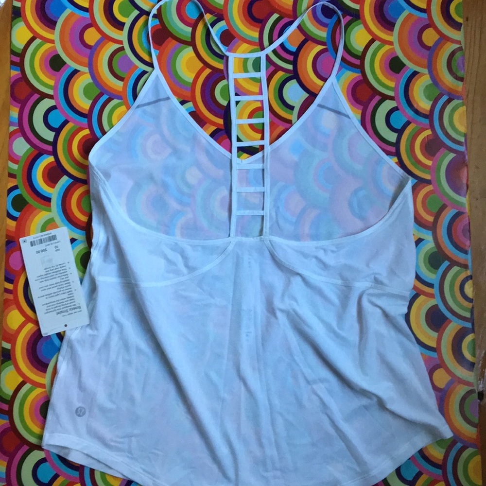 Lululemon NWT Breezy Singlet Size 10 clean white - Picture 2 of 8